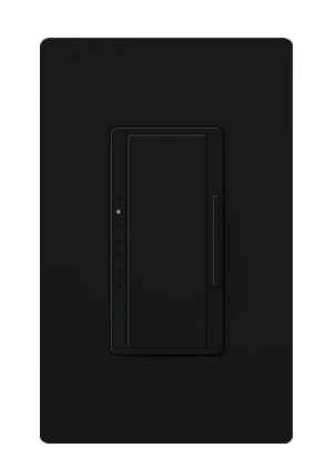 Lutron Maestro 3-wire dimmer switch in Black