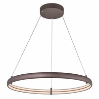 Abra Sling 10008PN Medium dual LED band ring pendant light for modern residential and commercial interior lighting