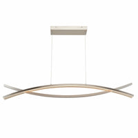 Abra Wishbone 10017PN 46.6-inch crossed frame pendant light for modern residential and commercial interior lighting