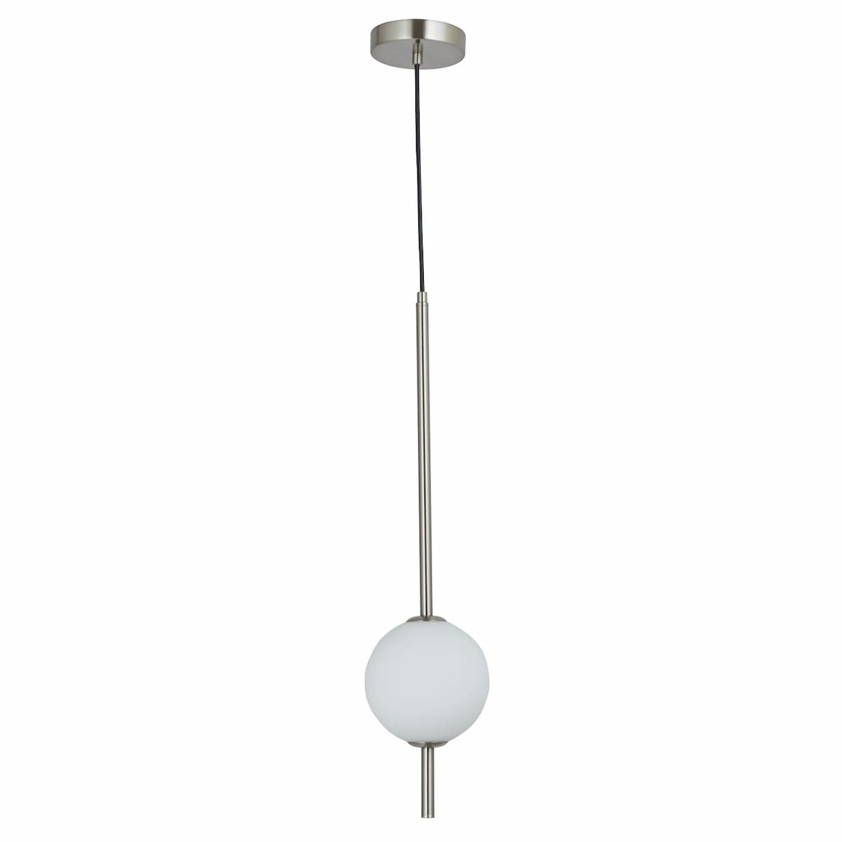 Abra 10020PN B-Ton 1-light orb ceiling pendant with modern spherical design for kitchen, dining, and accent lighting