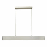 Abra Slim 10095PN 32-inch cable-suspended LED pendant with up and down lighting for modern interior spaces