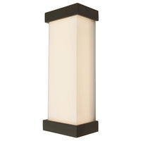 Abra Loki 50013ODW wet location LED wall fixture with modern miter glass design for contemporary exterior lighting