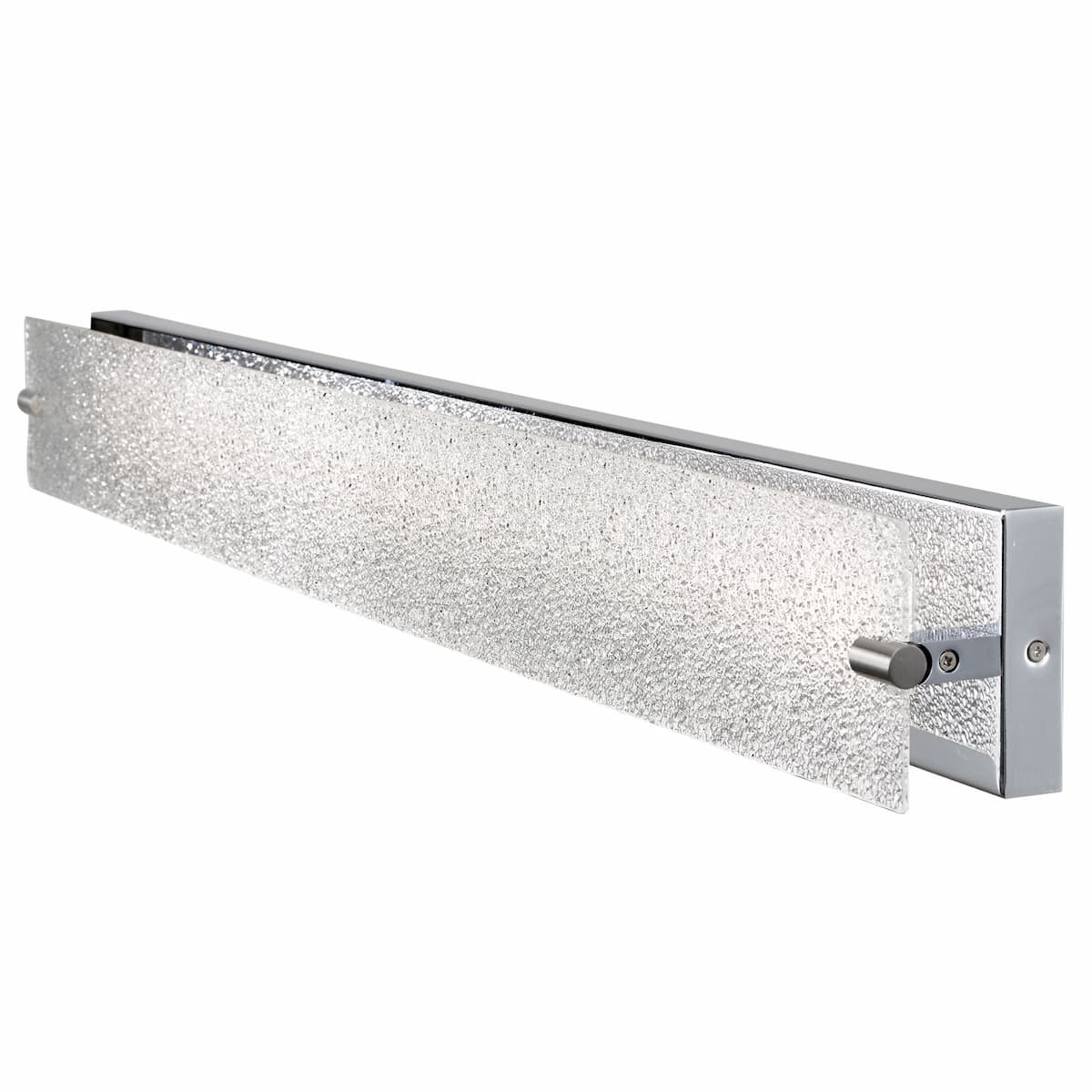Abra 20005WV Blaze bathroom vanity light with decorative flat panel water glass design for residential and commercial interiors