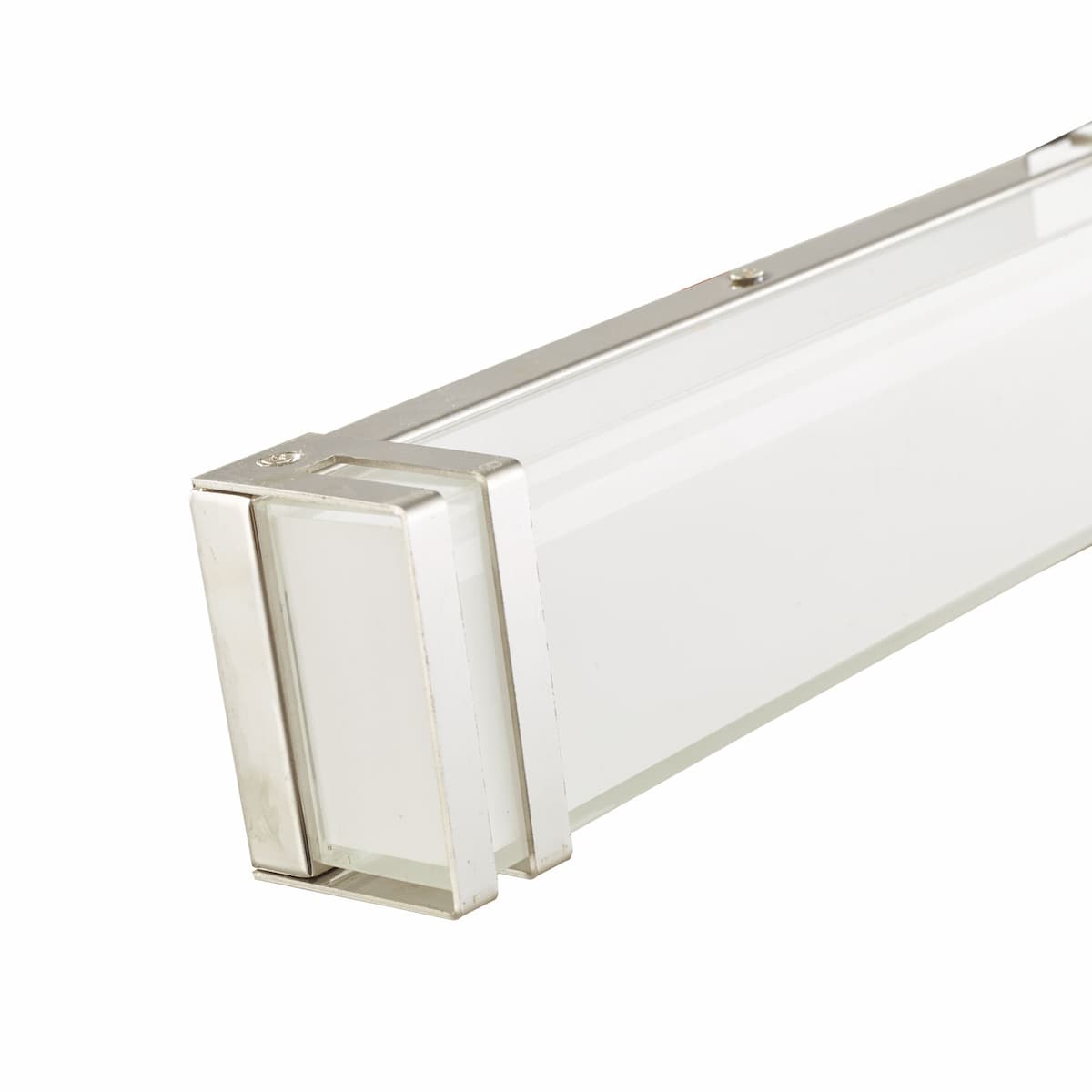Abra 20015WV Cosmo bathroom vanity light with premium miter glass design and chrome hardware for residential and commercial interiors