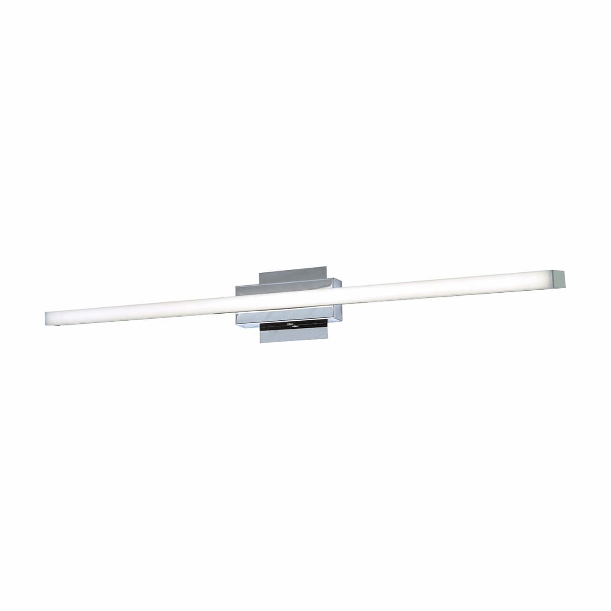 Modern Abra Foil 32-inch vanity light with sleek linear design and dimmable LED for stylish mirror illumination