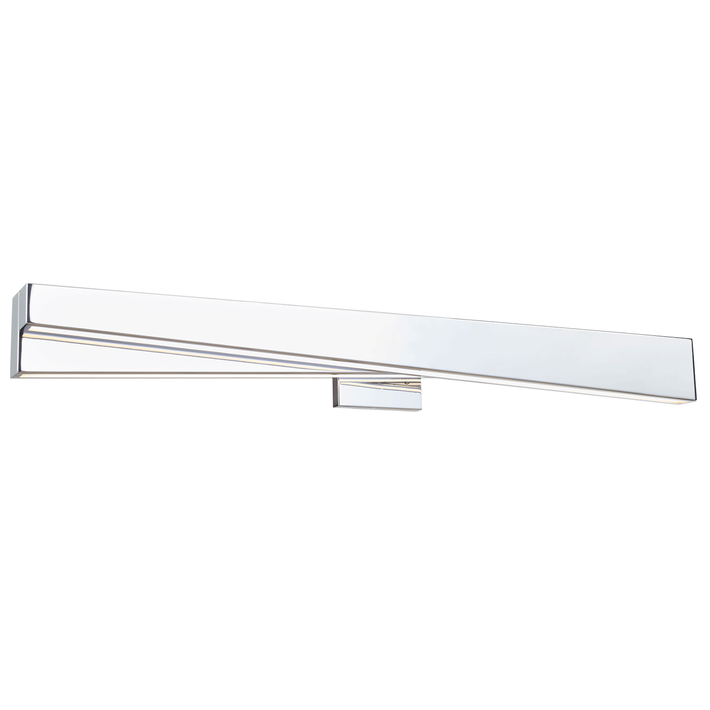 Abra HiLo Offset Linear Vanity with Acrylic Diffuser Chrome
