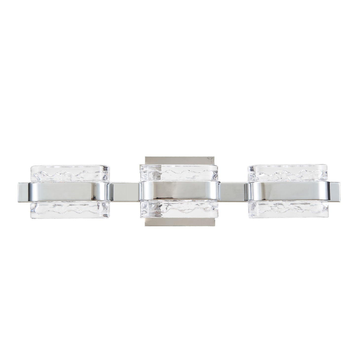 Abra JoJo 3-Lt Crystal Glass Vanity with movable Backplate Chrome