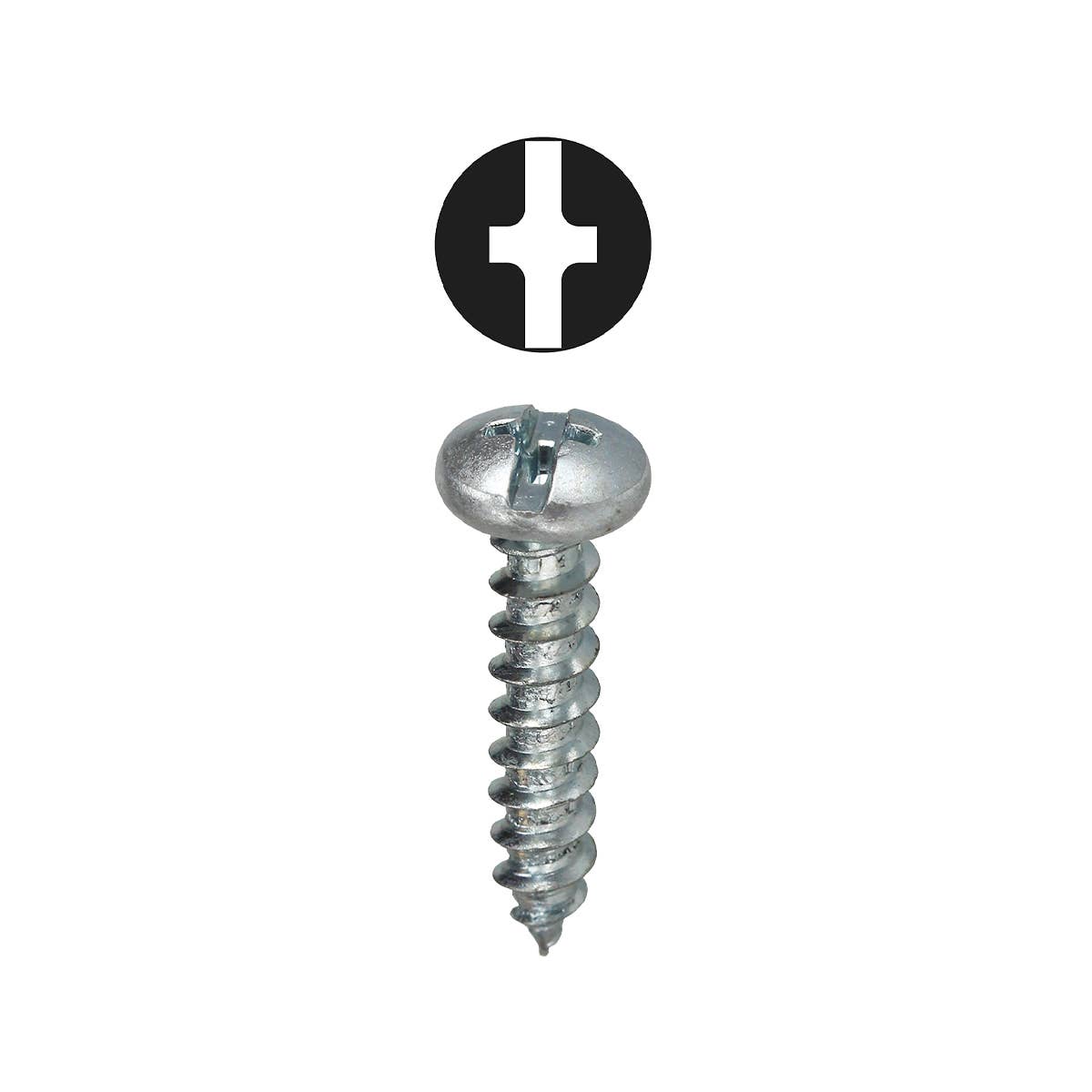 Dottie 2WS62 Dottie #6 X 2 Inch Phillips/Slotted Pan Head Sheet Metal Screw 2WS62