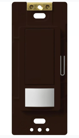 Lutron Maestro vacancy sensor switch in Brown