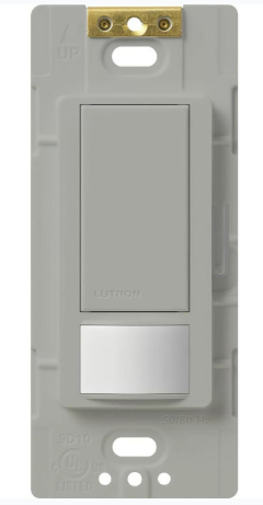 Lutron Maestro vacancy sensor switch in Gray