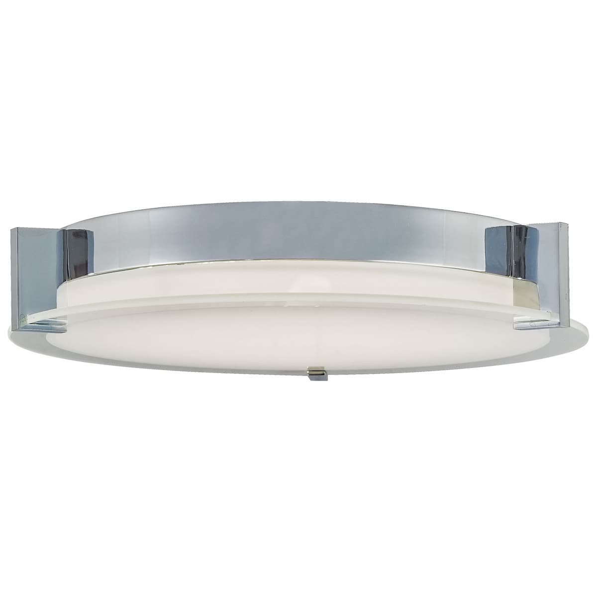 Abra Matrix 30010FM contemporary low-profile flush mount light with elegant round glass diffuser for stylish interior ceiling illumination