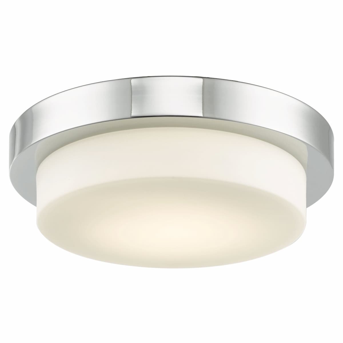 Abra 30014FM Step 11-inch LED flush mount ceiling light with elegant stepped opal glass design for residential and commercial interiors