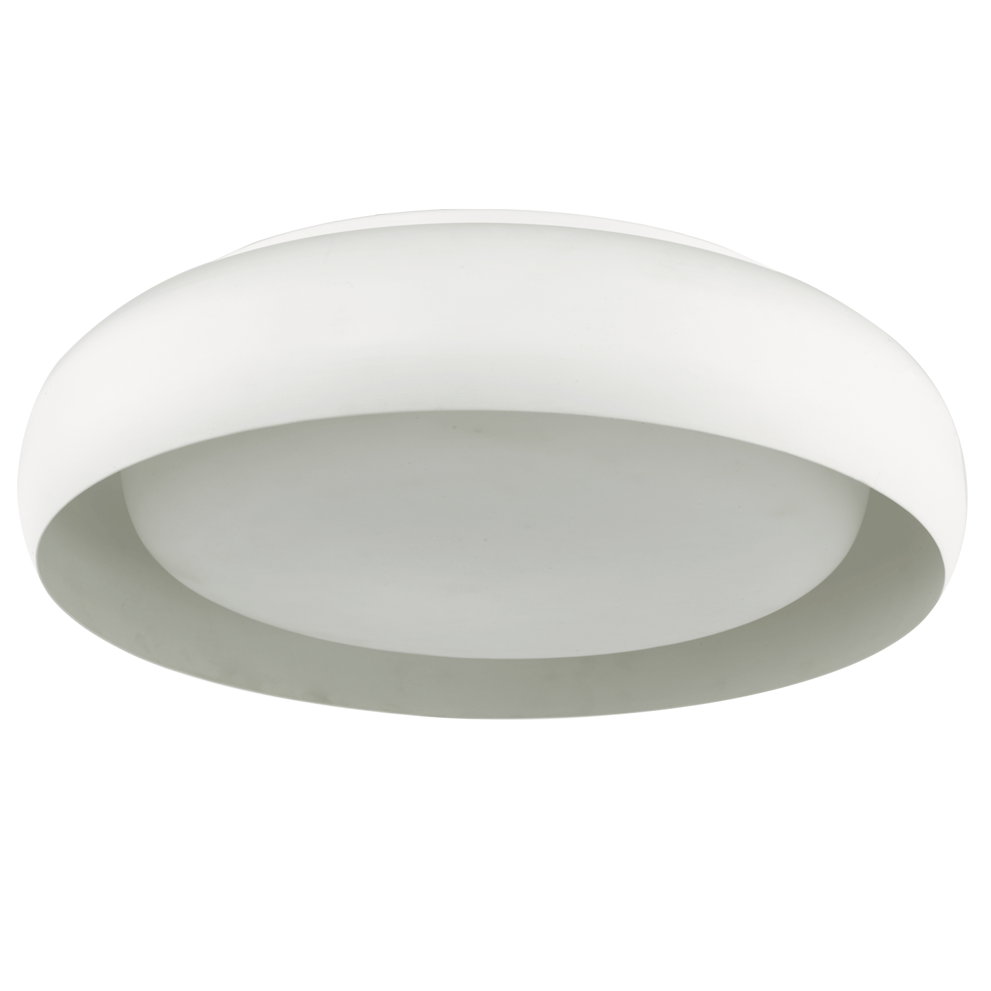 Abra Euphoria 15" Curved Metal Frame with Opal Glass Diffuser White