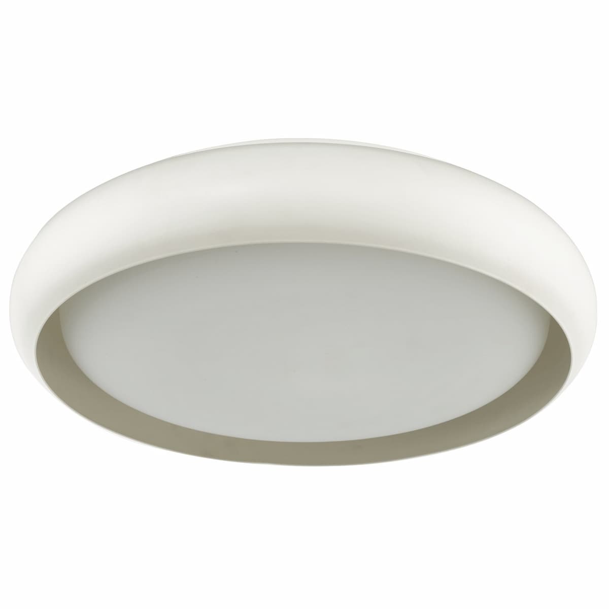 Abra 30061FM Euphoria 18-inch ceiling light with elegant curved metal design and opal glass diffuser for residential interiors