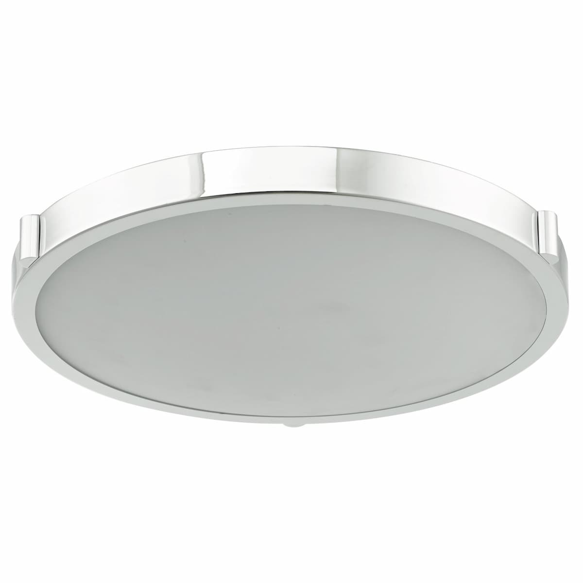 Modern Abra Halo frosted glass flush mount ceiling fixture with integrated dimmable LED for kitchens, hallways, bedrooms, and living rooms