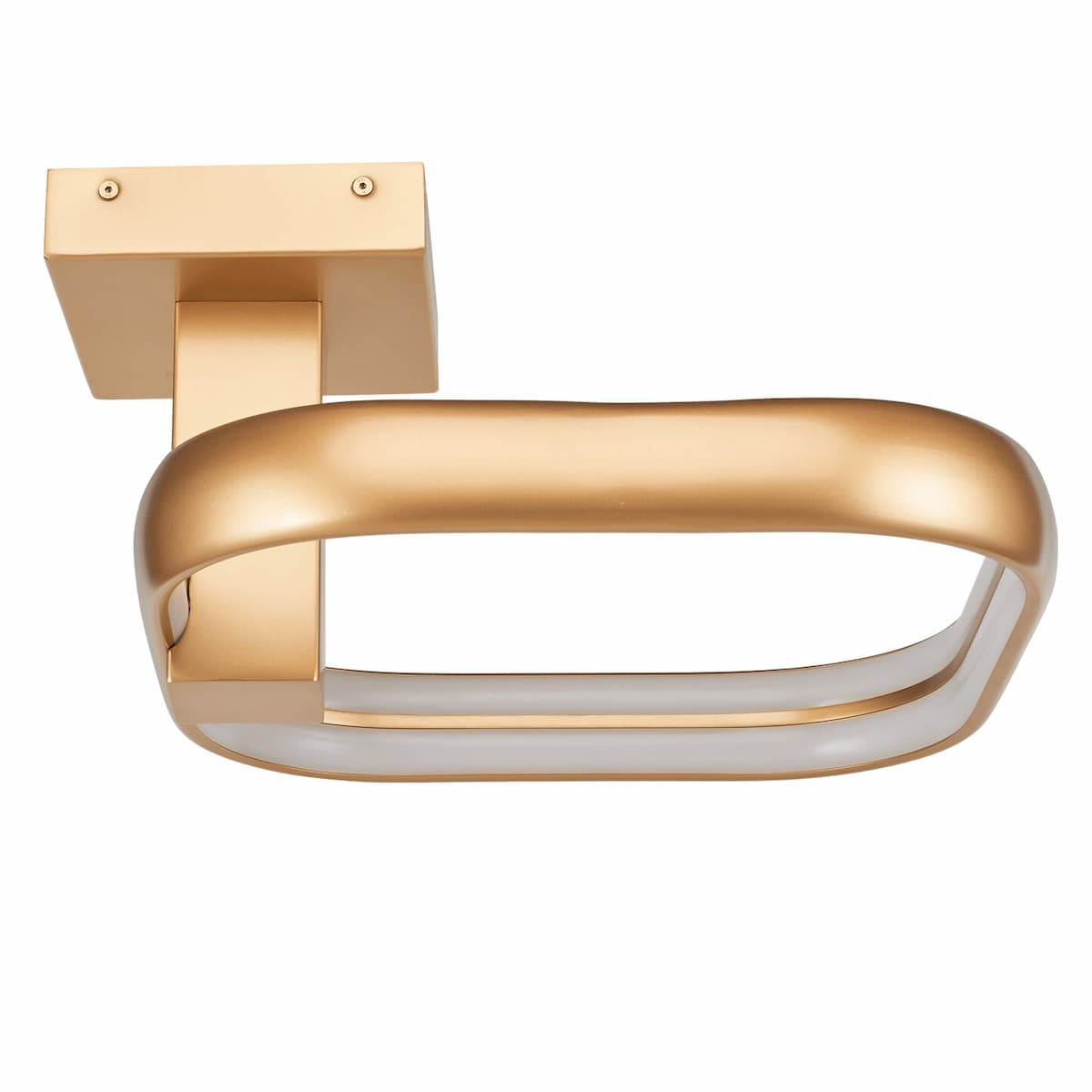 Modern Abra Rave dual LED semi-flush ceiling fixture with offset square styling for kitchens, hallways, and living spaces