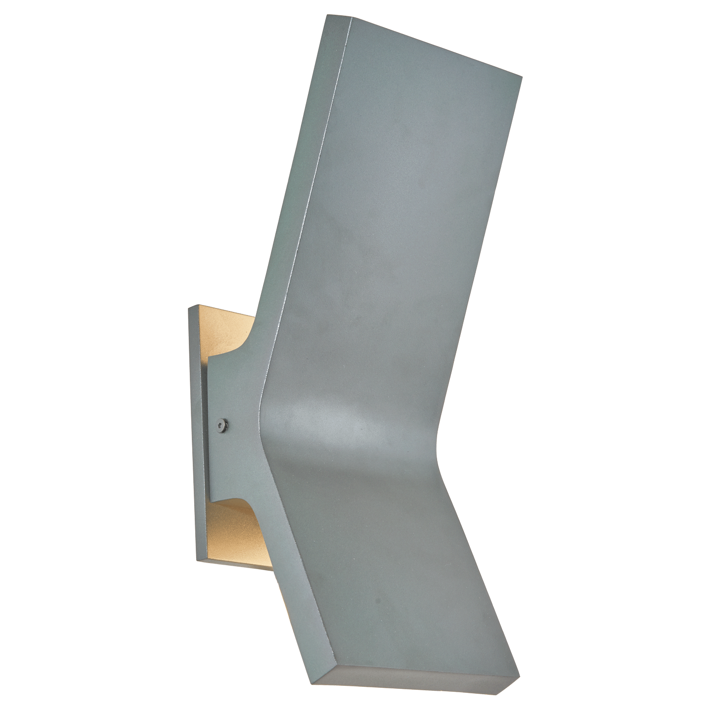 Abra Yoga Wet Location Indirect Lighting Angled Wall Fixture Silica