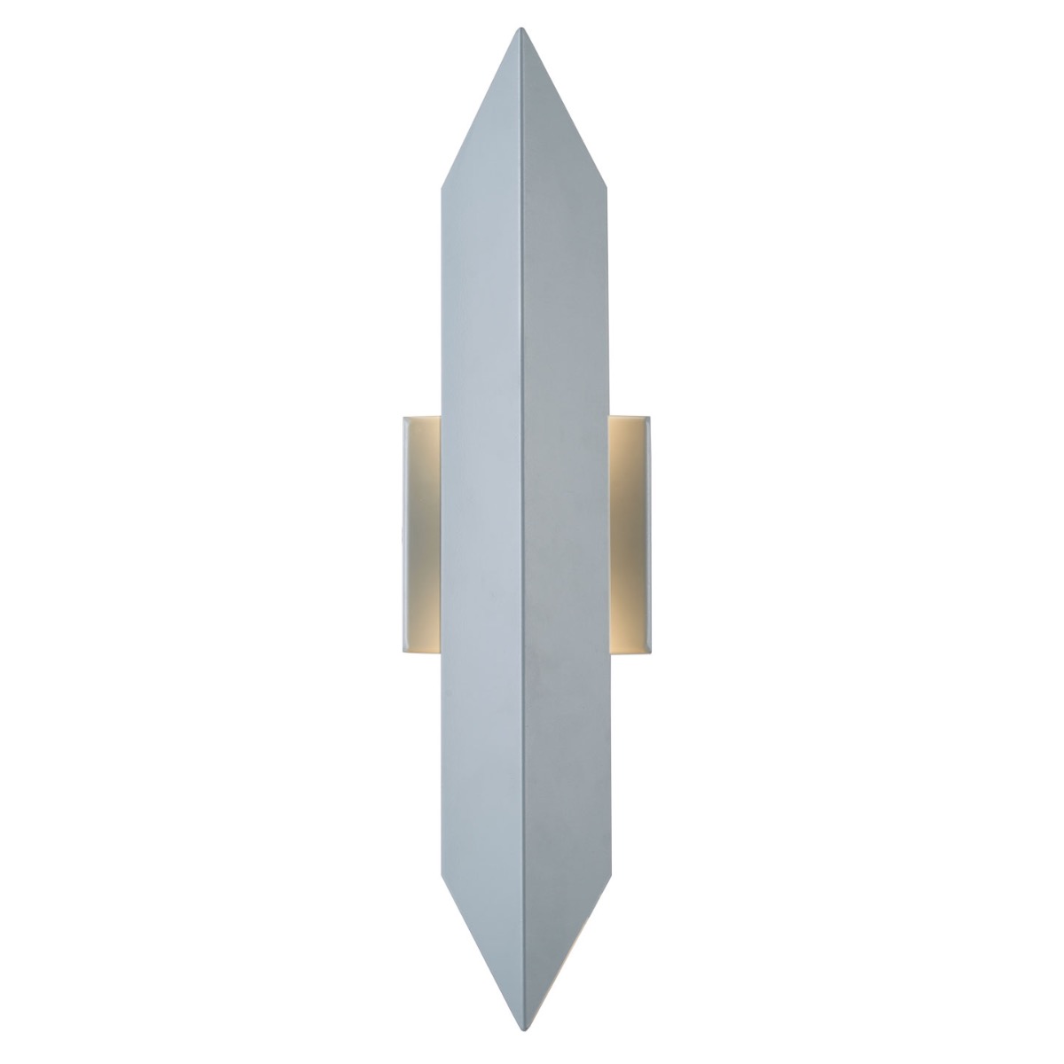 Abra Pauldron Reflective Light Wet Location Wall Fixture Silica