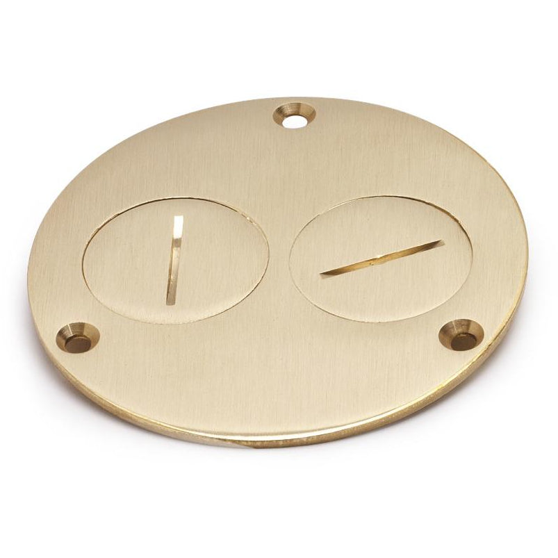 Lew Electric 523-DP Brass floor box cover