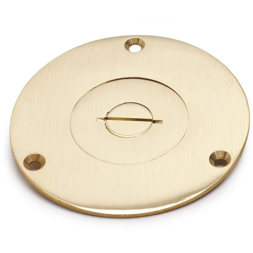 Lew Electric 524 Brass floor box cover