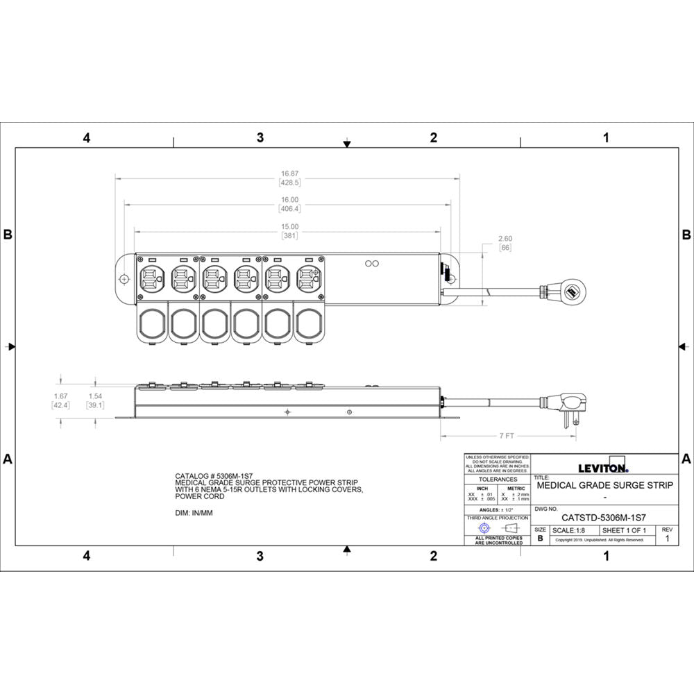 Leviton 5306M-1S7 Wiring Device