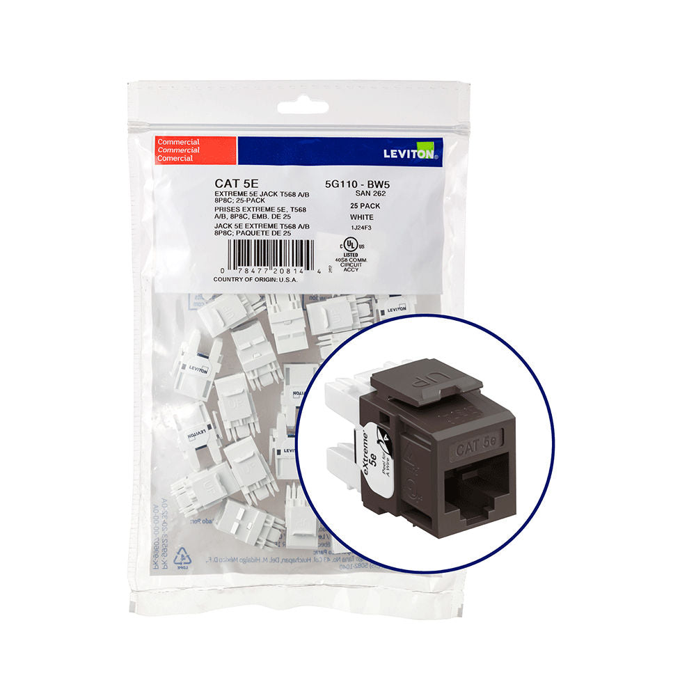 Leviton 5G110-BB5 Network Jack