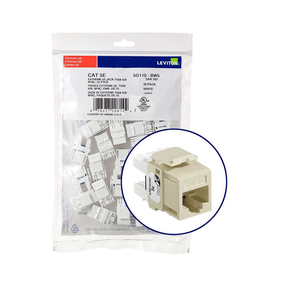 Leviton 5G110-BI5 Network Jack