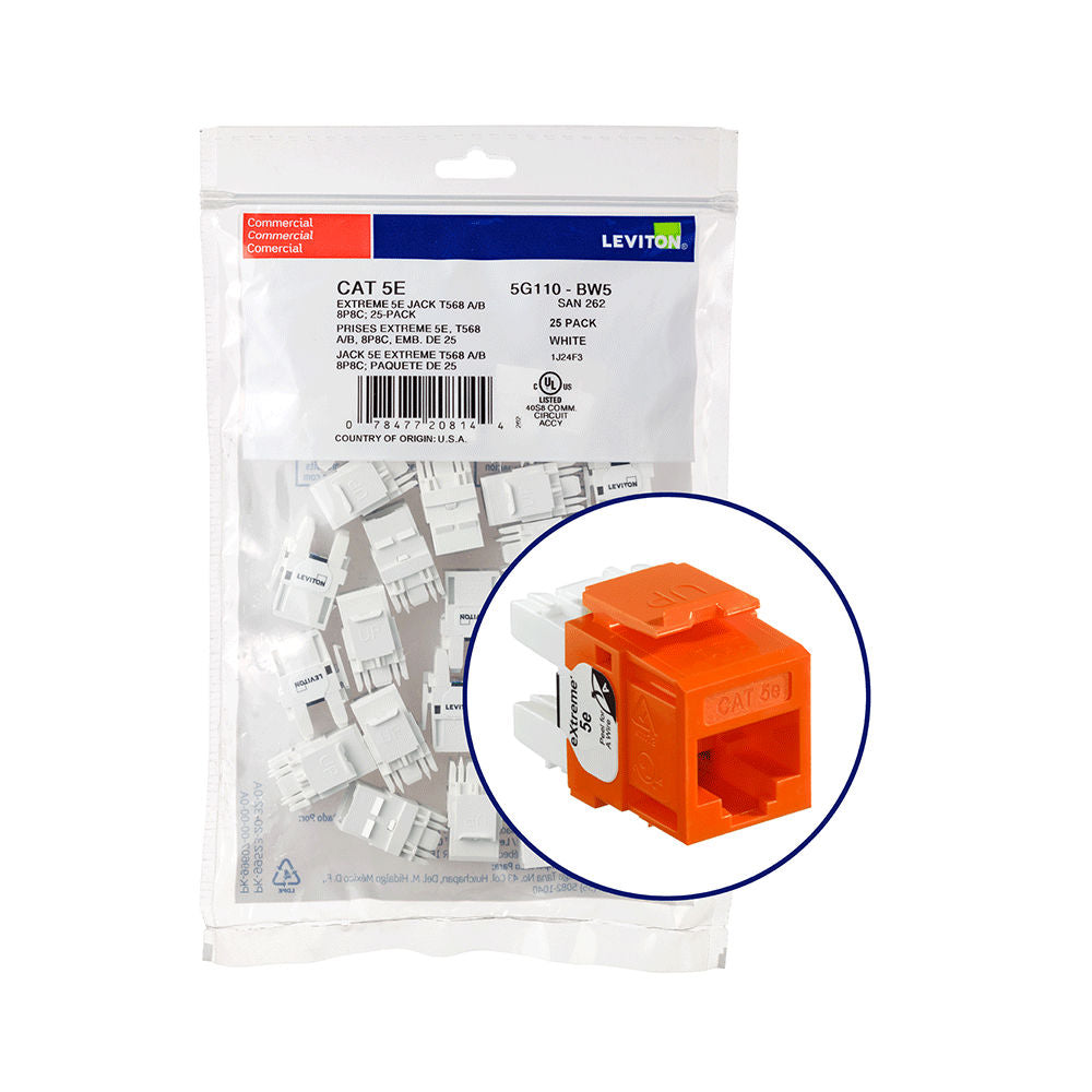 Leviton 5G110-BO5 Network Jack
