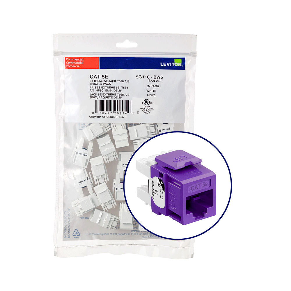 Leviton 5G110-BP5 Network Jack