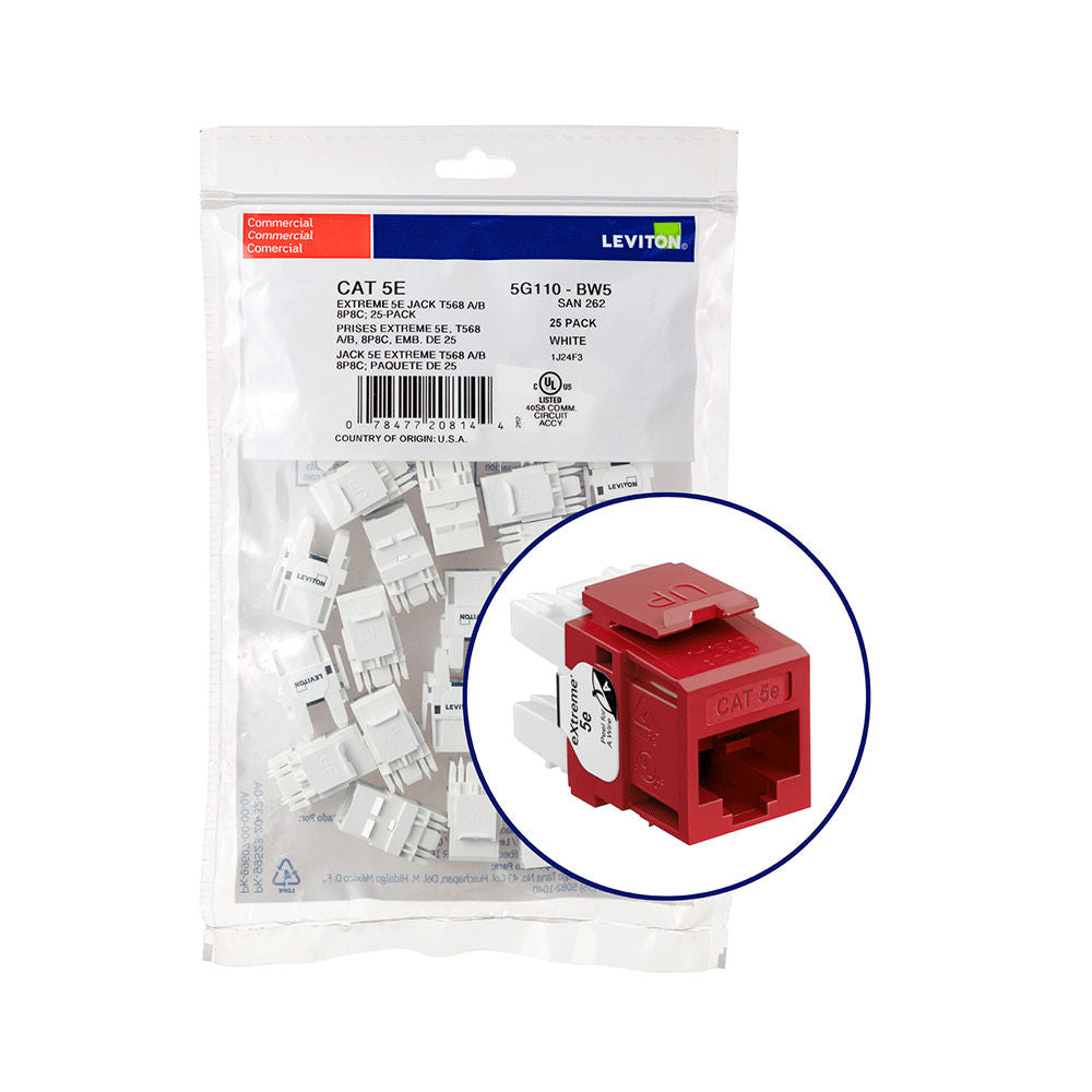 Leviton 5G110-BR5 Network Jack
