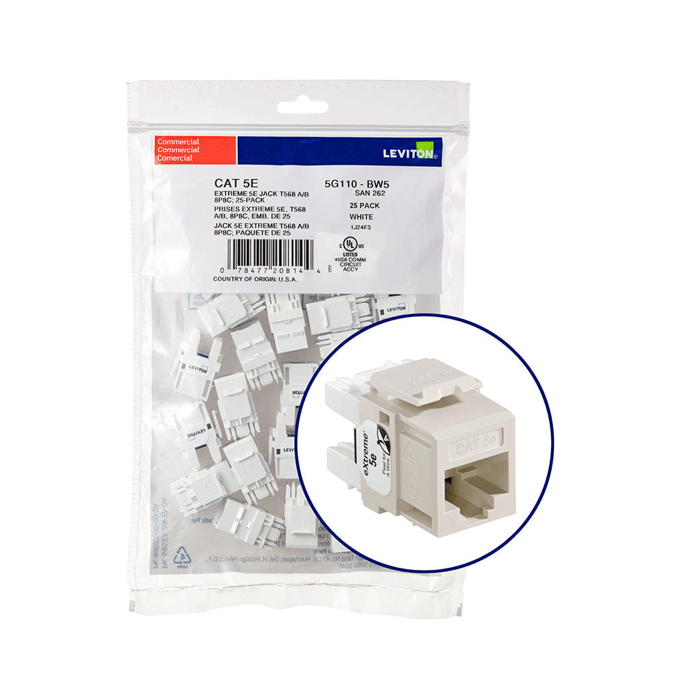 Leviton 5G110-BT5 Network Jack