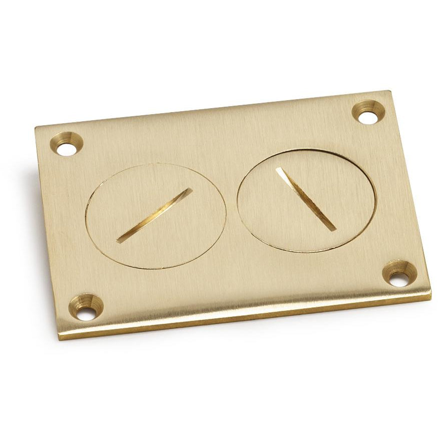 Lew Electric 6304-DP Brass floor box cover