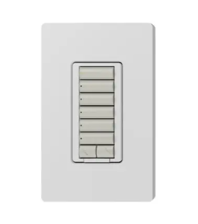 Lutron seeTouch 6-button keypad in Palladium