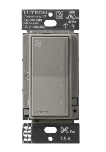 Lutron Sunnata 4-speed fan control in Cobblestone