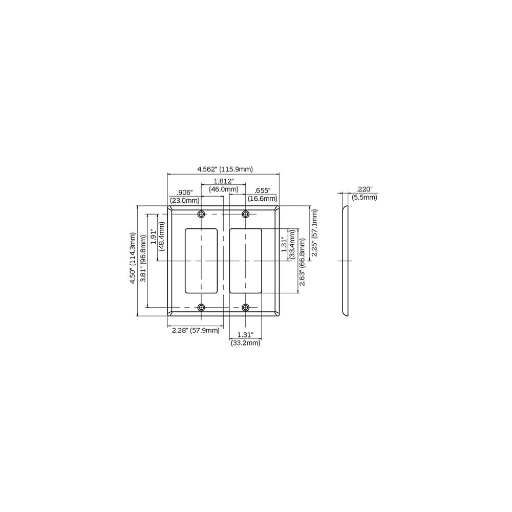 Leviton 80409-REW Wallplate