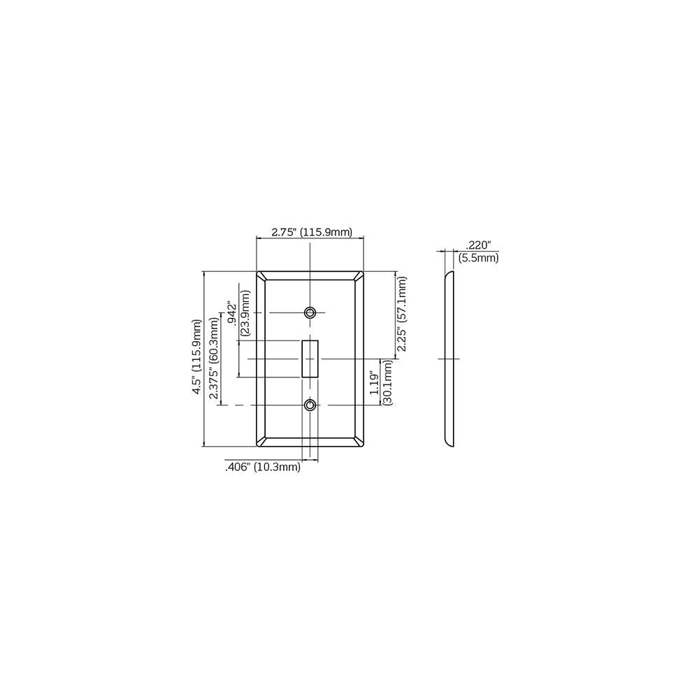 Leviton 80701-REW Wallplate