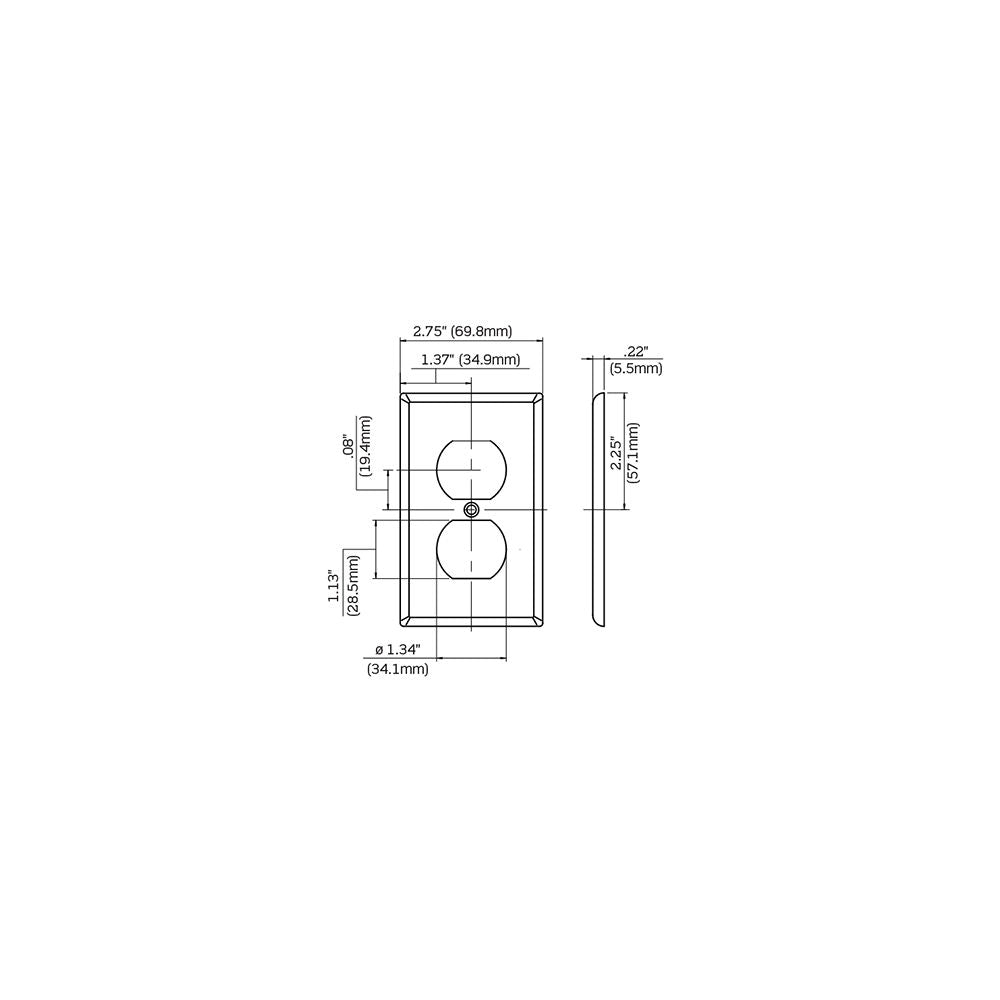 Leviton 80703-REW Wallplate