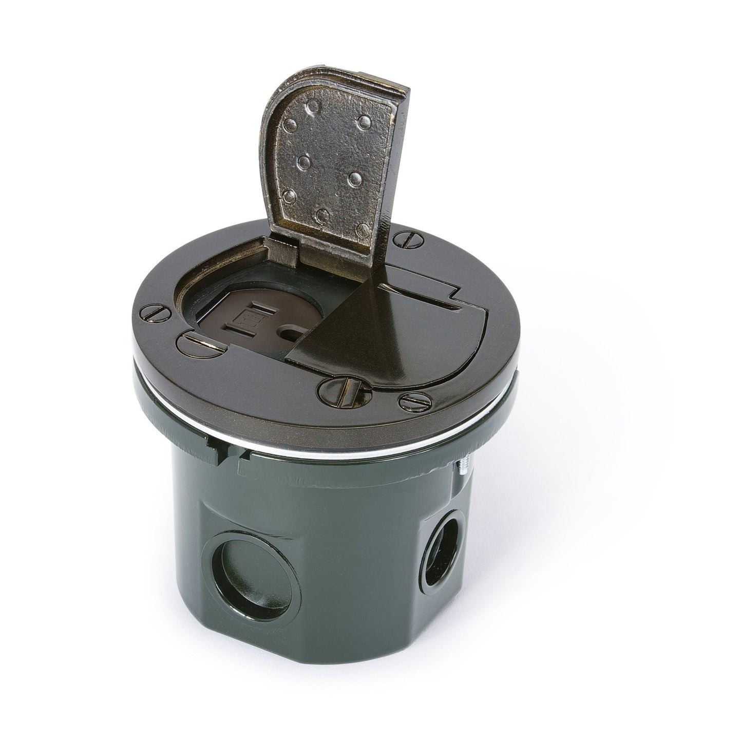 Lew Electric 812-DA-DFP-DB Dark Bronze floor box