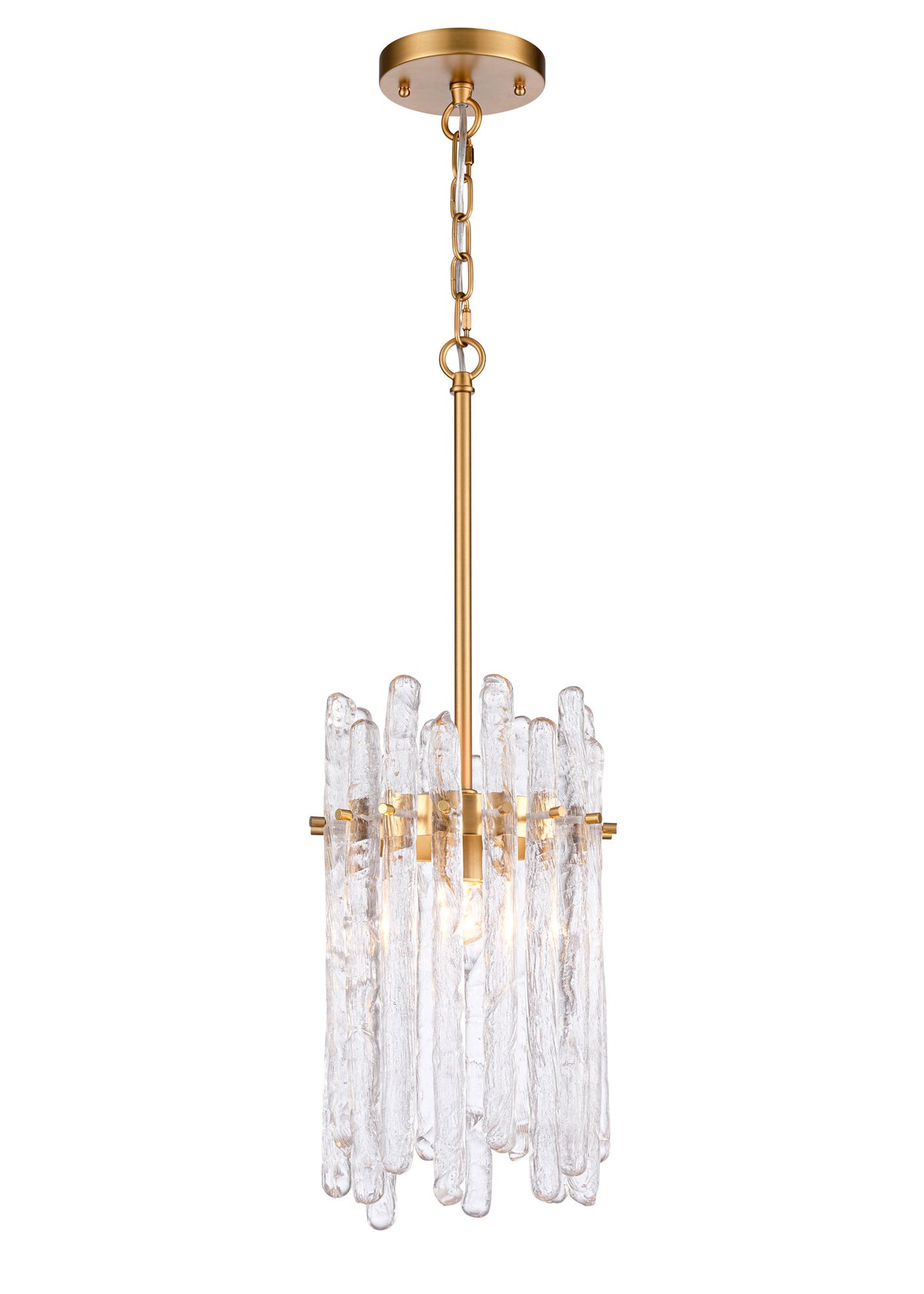 Arabela Icicles satin brass pendant 85104-1