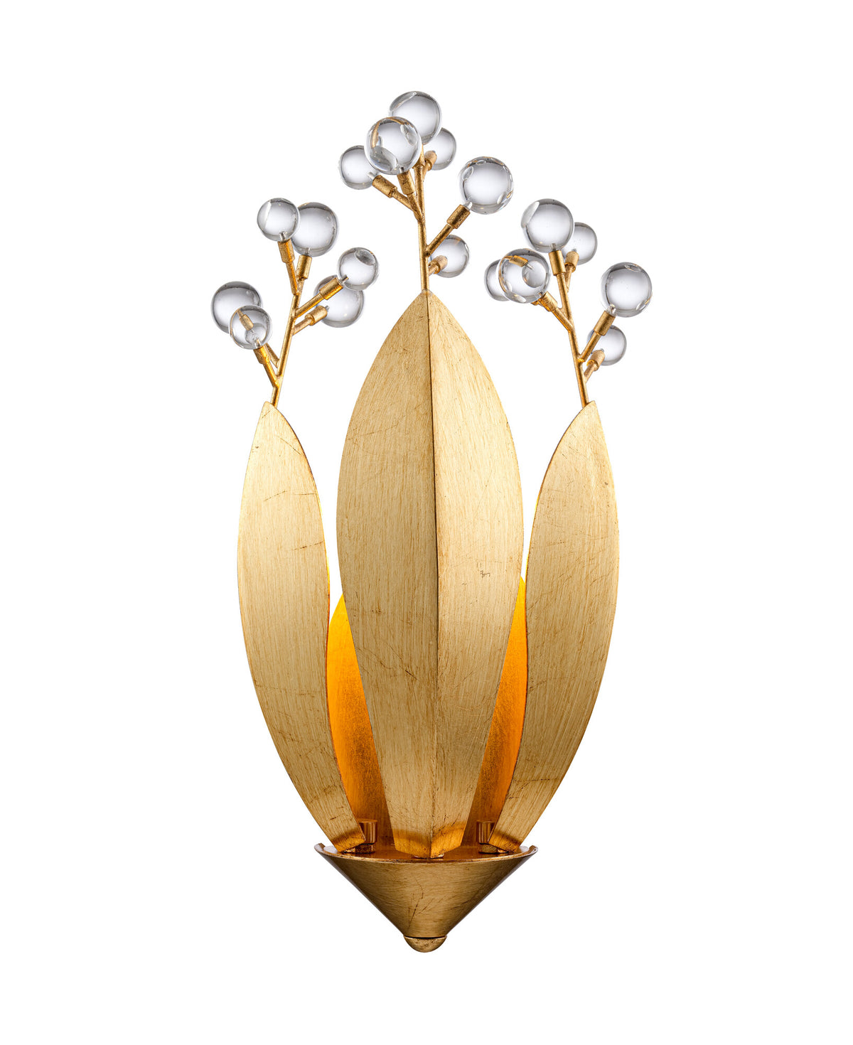 Arabela Callista antique gold leaf wall sconce 85135-1