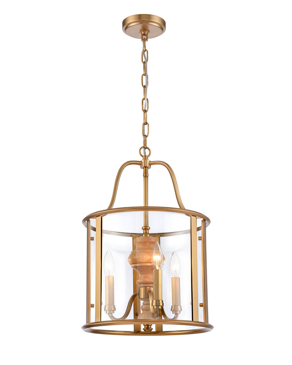Arabela French Country satin brass pendant 85143-3
