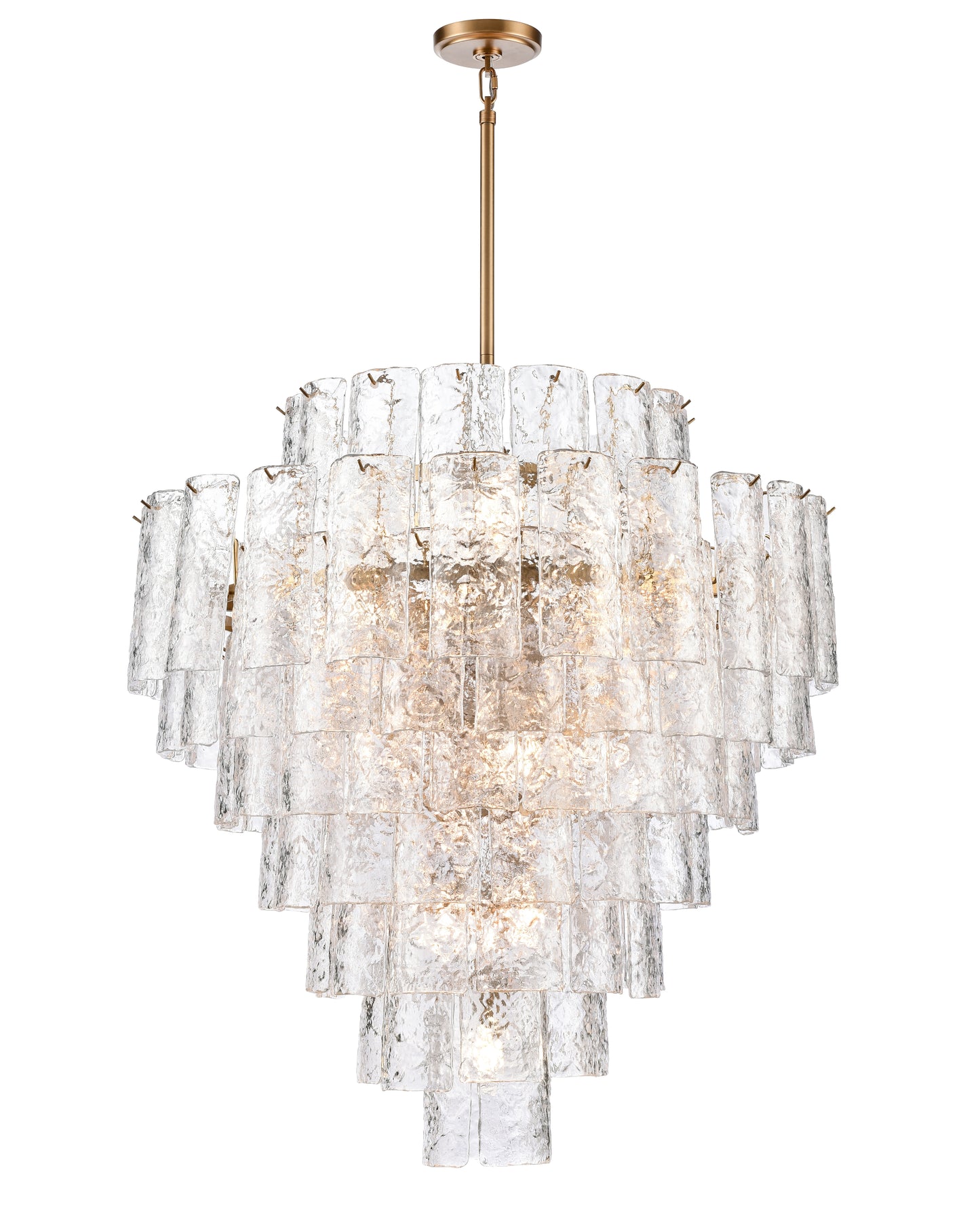 Arabela Fire and Ice lacquered gold chandelier 85163-21
