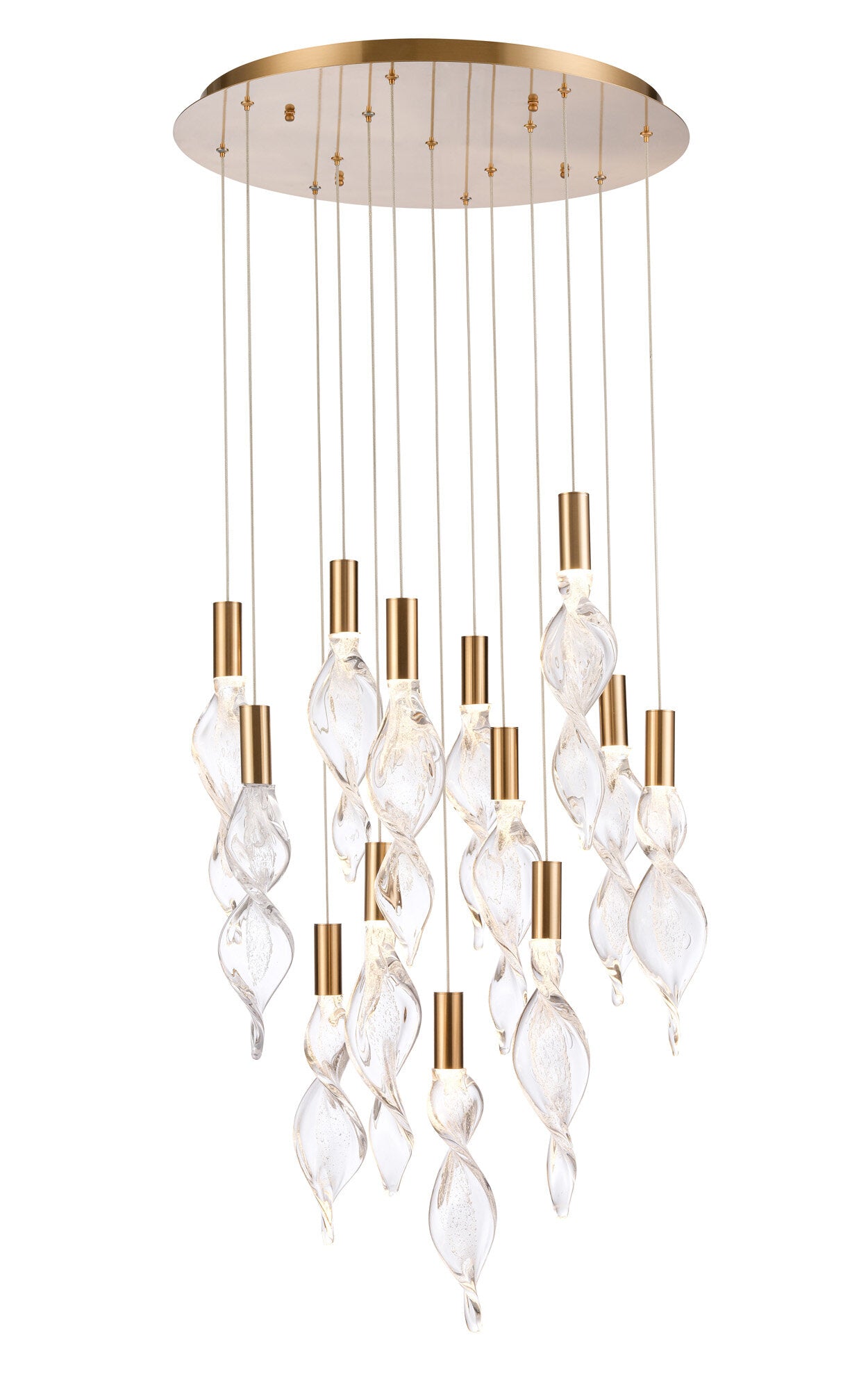 Arabela Aurora satin brass pendant 85214-13