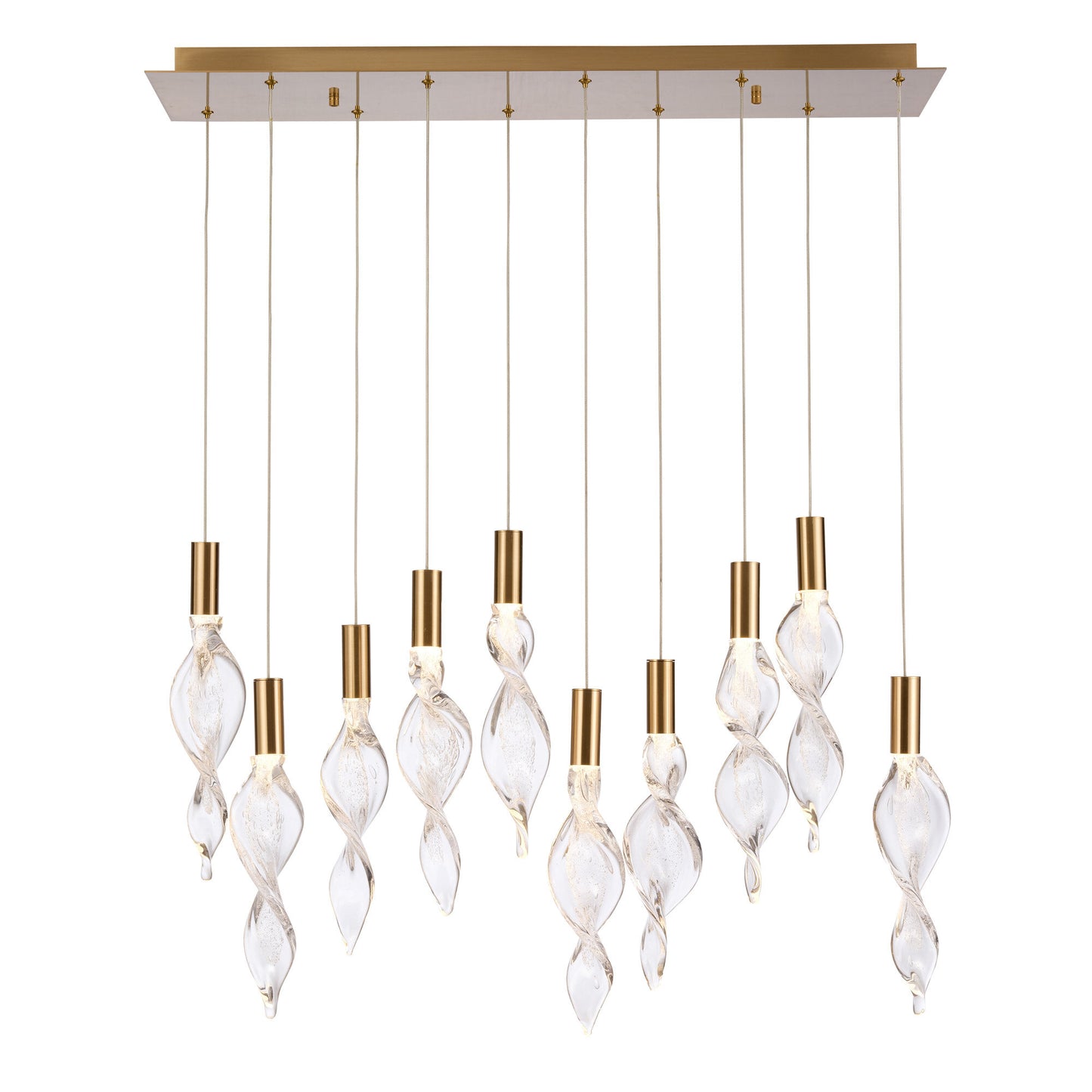 Arabela Aurora satin brass pendant 85215-10