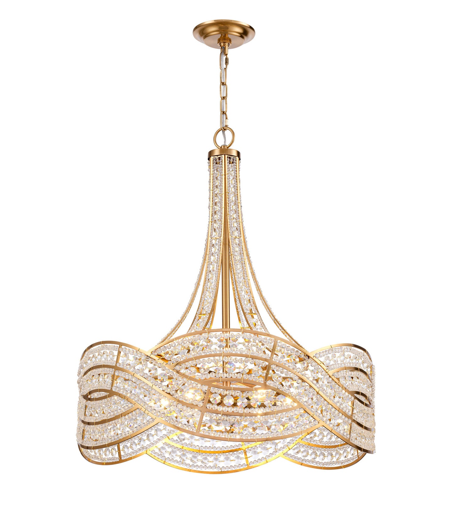 Arabela Anastasia lacquered gold chandelier 85231-6