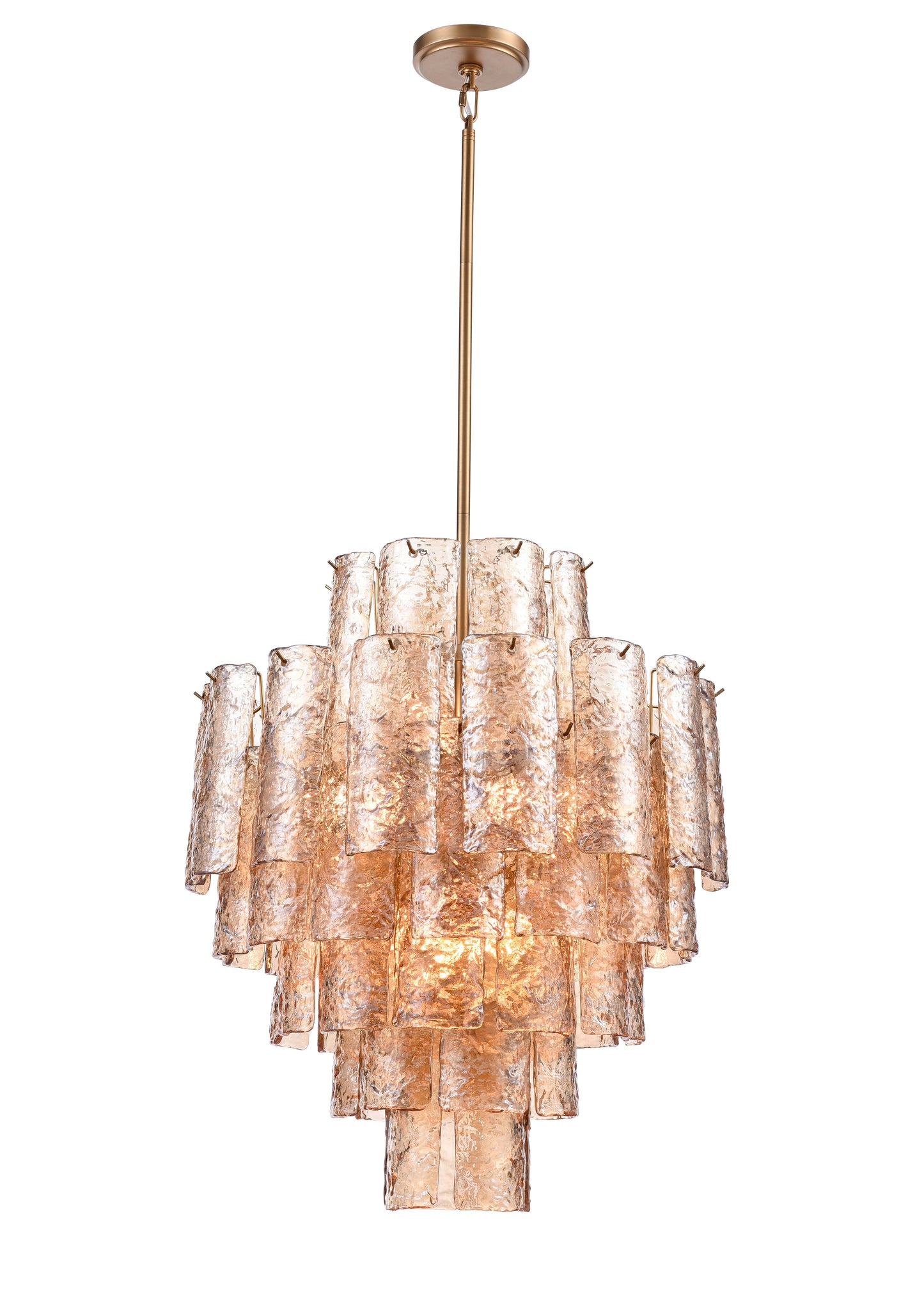 Arabela Fire and Ice lacquered gold chandelier 85262-13