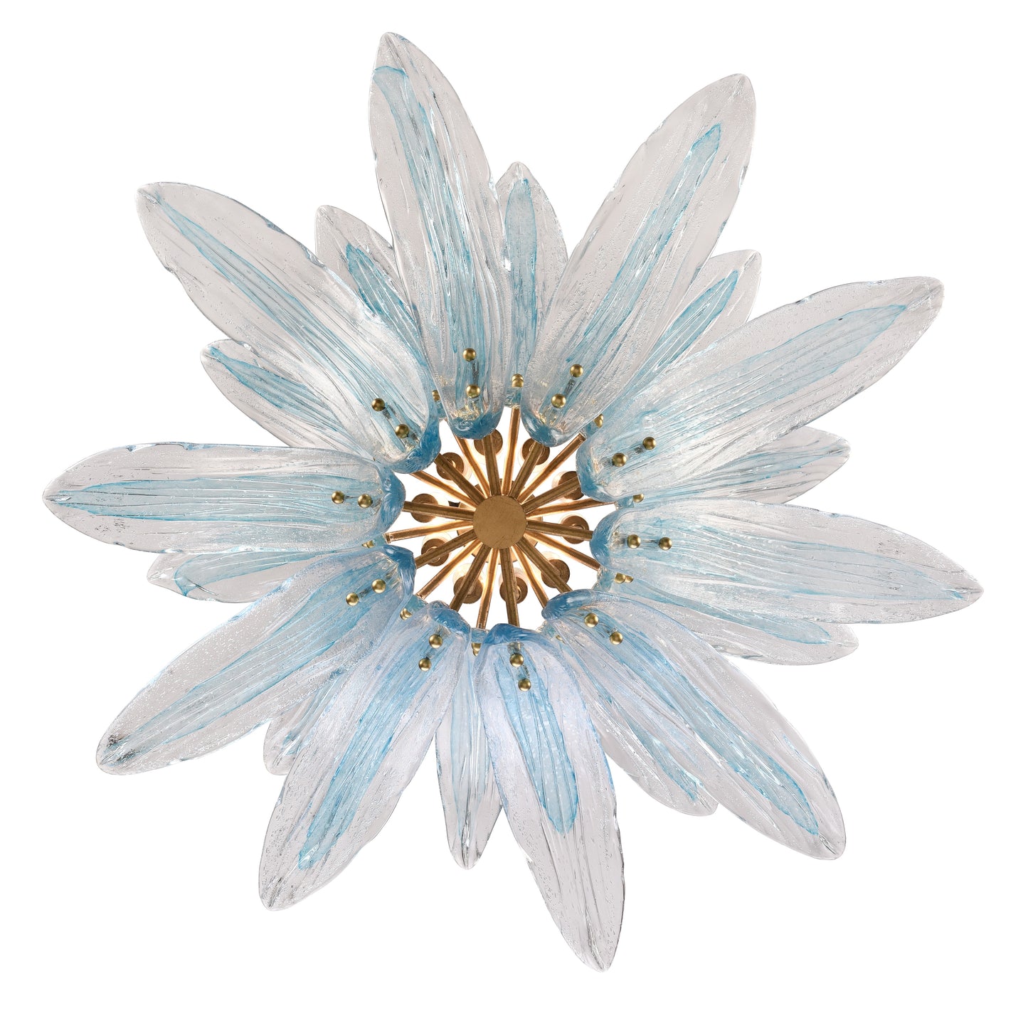 Arabela Fiore antique gold leaf pendant 85390-10 view 4