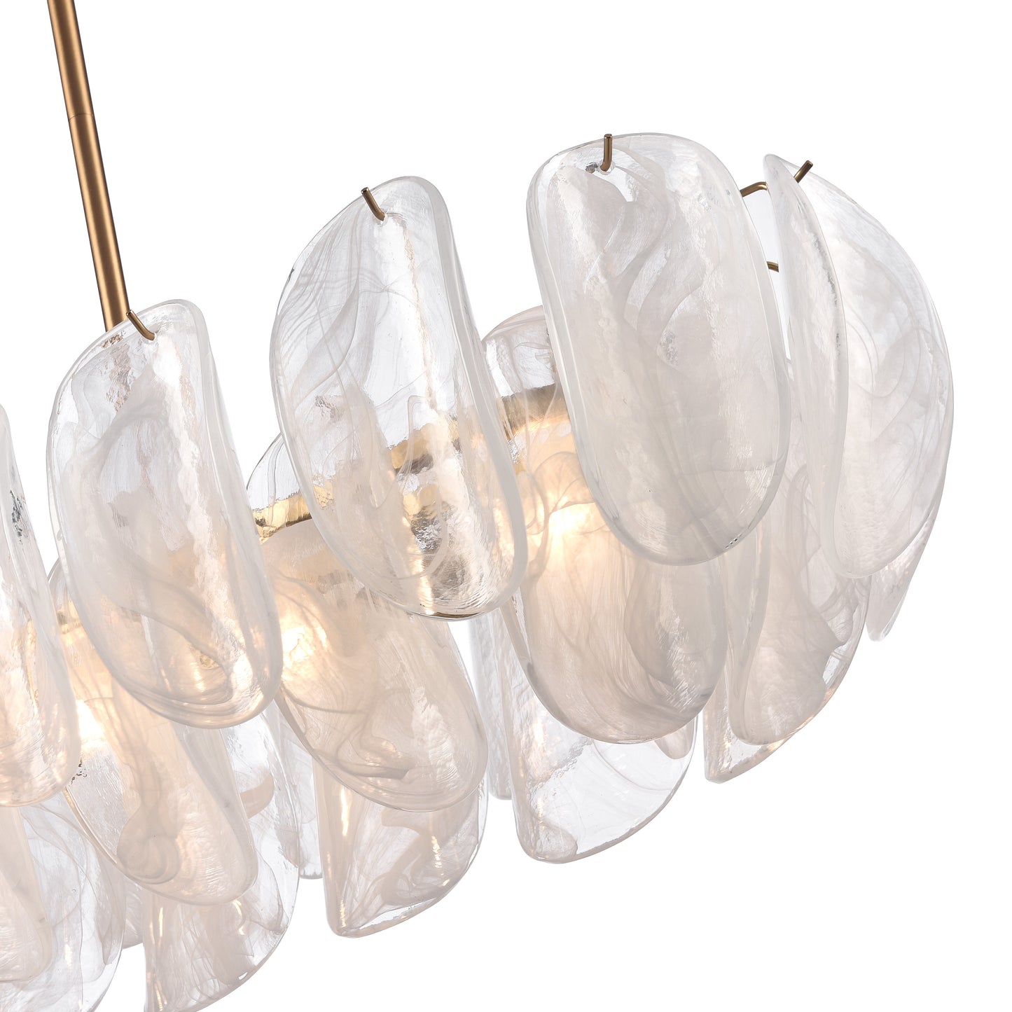 Arabela Chateau satin brass linear chandelier 85413-6 view 4