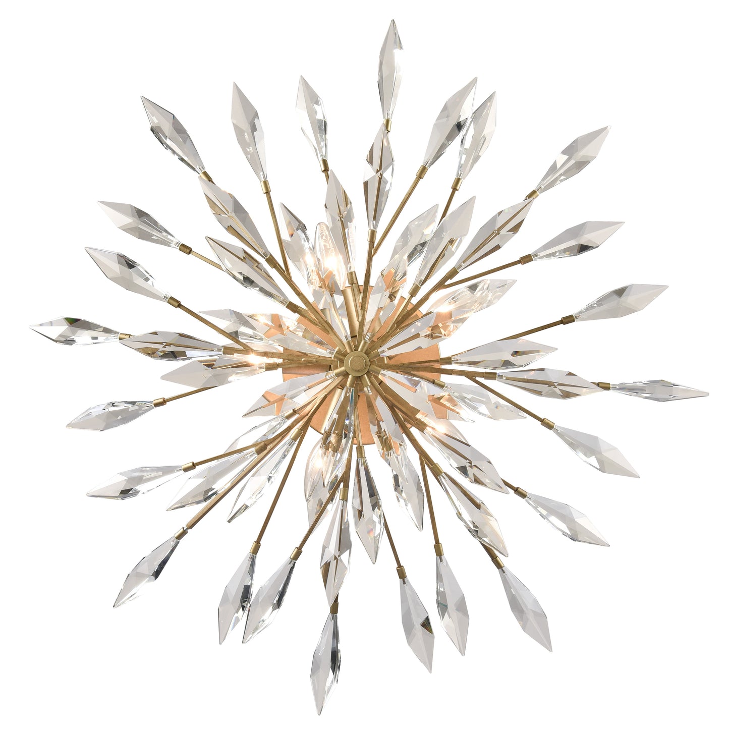 Arabela Crystal Fusion peruvian gold semi flush 85425-5 view 4