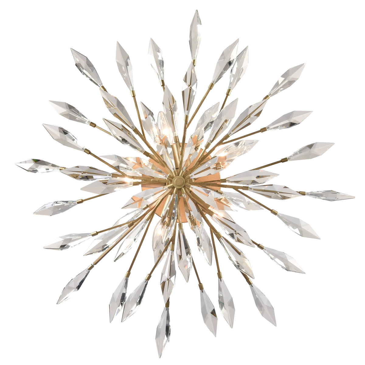 Arabela Crystal Fusion peruvian gold semi flush 85425-5 view 4